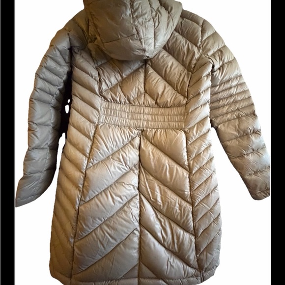 Michael Kors Jacket Womens Gray Packable Down Fill Puffer Coat Hoodie Quilted - Picture 2 of 11